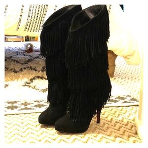 Christian Louboutin Forever Tina Fringe Boots